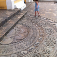 Détail du temple de Matara au Sri Lanka