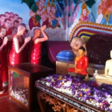 Détail du temple de Matara au Sri Lanka